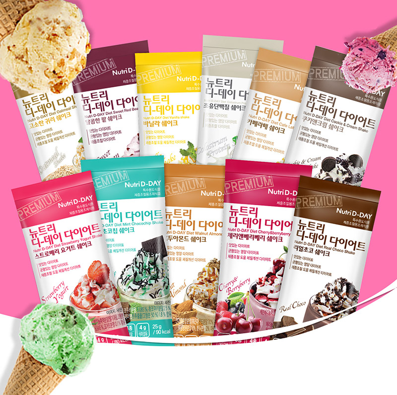 Ice Cream Flavor Diet Shake 11 Types 28bags