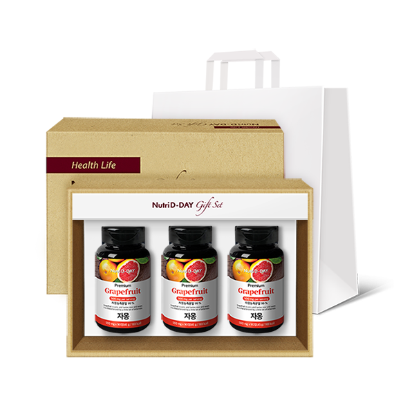 Grapefruit Tablet 3 Bottle Gift Set + Shopping Bag